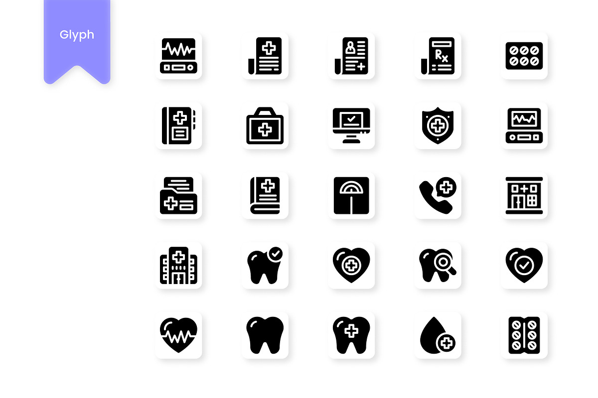 Healthcare Icons, a Duotone Icon by HacaStudio (Photo 3 of 3)