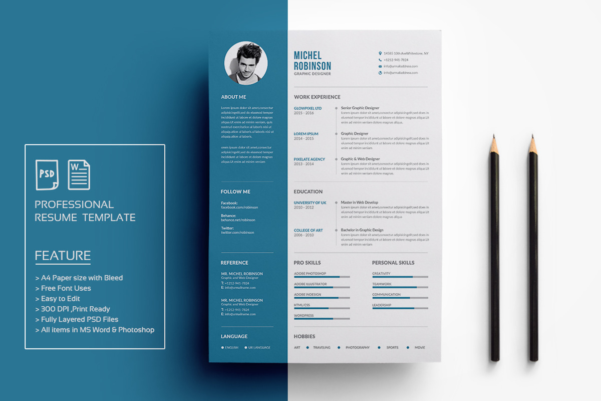 Resume/CV, a Resume Template by deviserpark (Photo 4 of 7)