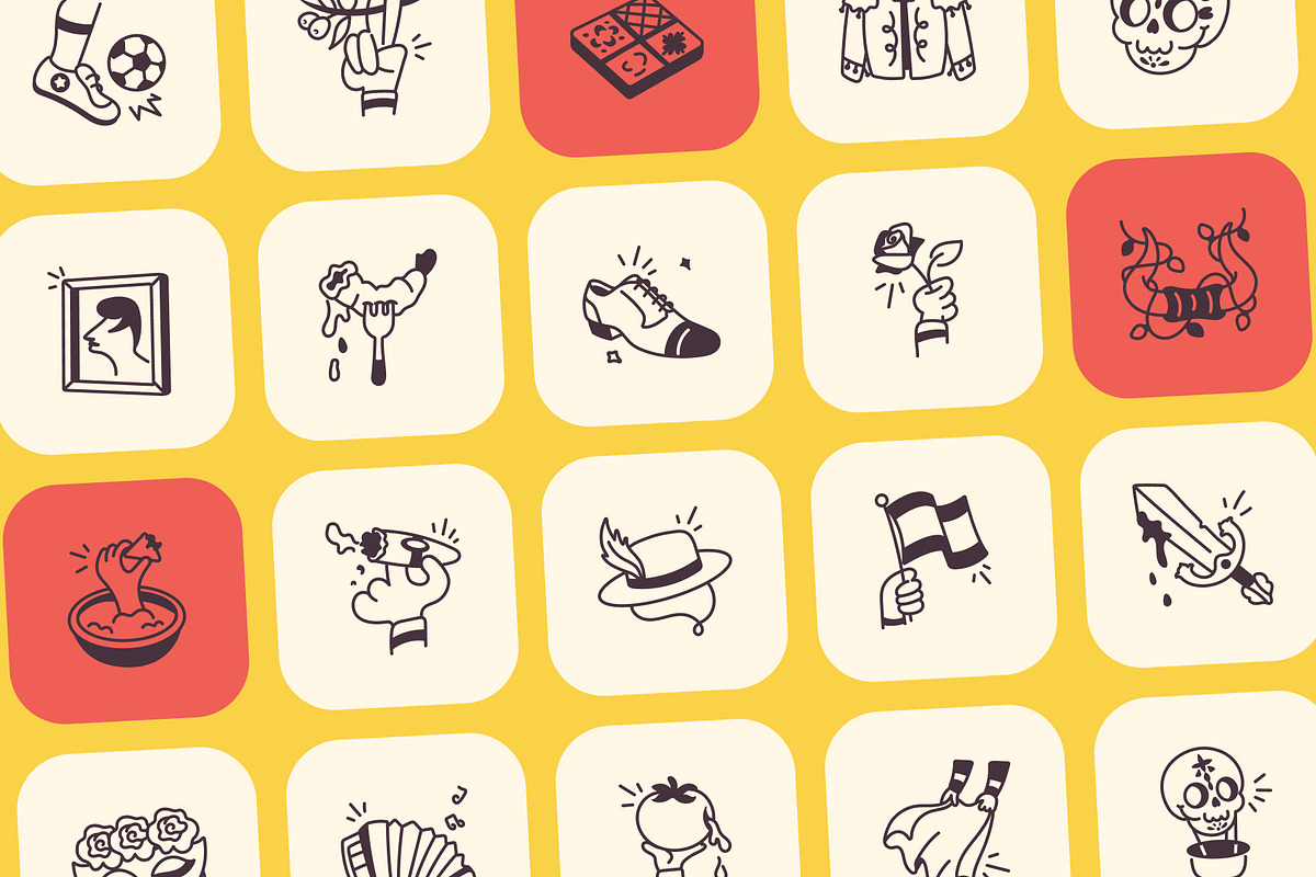 Animated Spanish Doodles, an Outline Icon by Vectors Market (Photo 3 of 5)