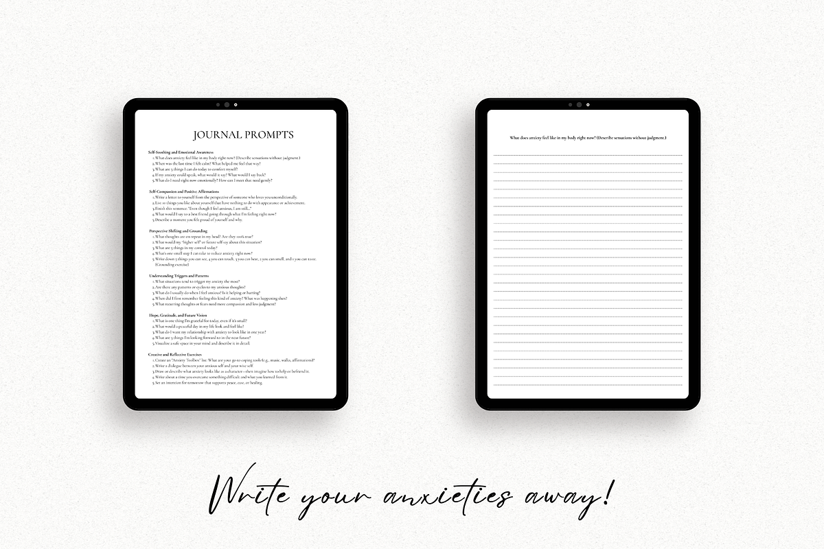Anxiety Journal Printable, a Templates & Theme by The Chaos Project (Photo 2 of 4)