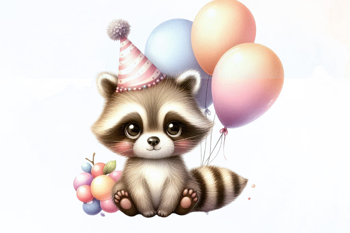 Birthday Baby Animal Clipart, Birthd, an Illustration by Designking (Photo 3 of 4)