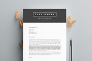 Modern Resume Template CLAY A4, a Resume Template by Graace Studio (Thumbnail 3 of 4)