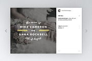 Instagram Wedding Pack, a Social Media Template by Tugcu Design Co. (Thumbnail 6 of 8)