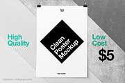 Poster Mockup, a Product Mockup by Good Stuff (Thumbnail 1 of 3)