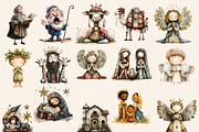 CUTE BIBLICAL PEOPLE CLIPART PACK, a Person Illustration by Daring Digies (Thumbnail 4 of 10)