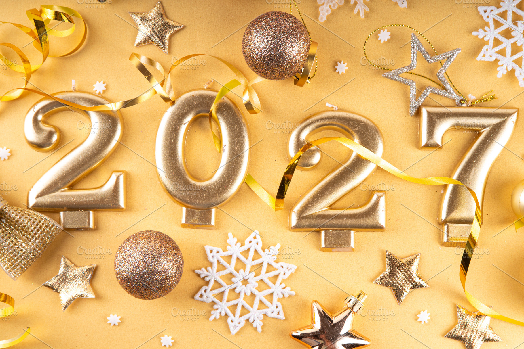 Merry Christmas Happy New Year 2027 background, a Photo by Rimma