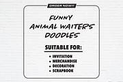 Animal Waiters Hand Drawn Doodle, an Animal Illustration by Guavanaboy (Thumbnail 3 of 3)