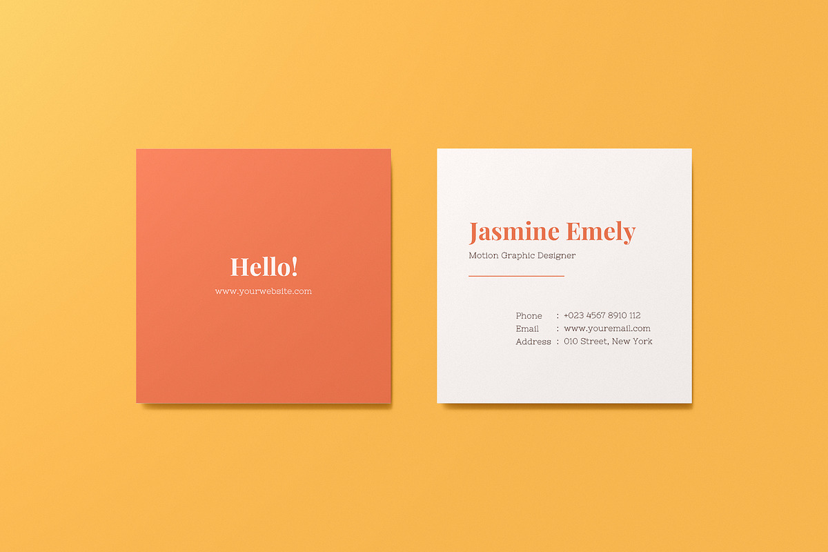 Square Business Card Mockup, a Books & Magazine Mockup by Mockup Supper (Photo 8 of 10)
