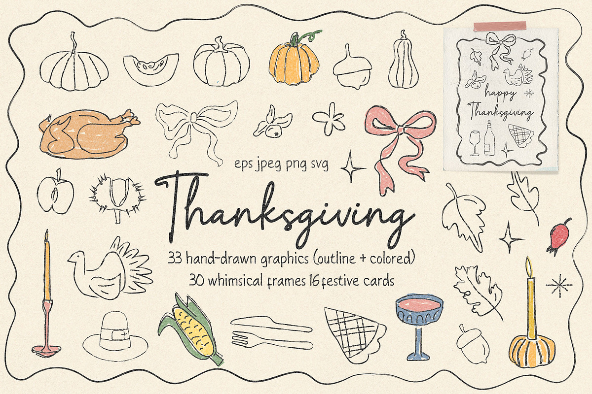 Whimsical Thanksgiving Collection, an Object Graphic by millering (Photo 1 of 7)