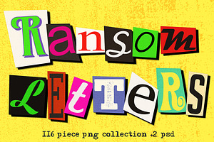 Ransom Letter Cutout Alphabet Set