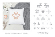 Knitted Christmas Font, a Serif Font by VasilkovS (Thumbnail 5 of 6)