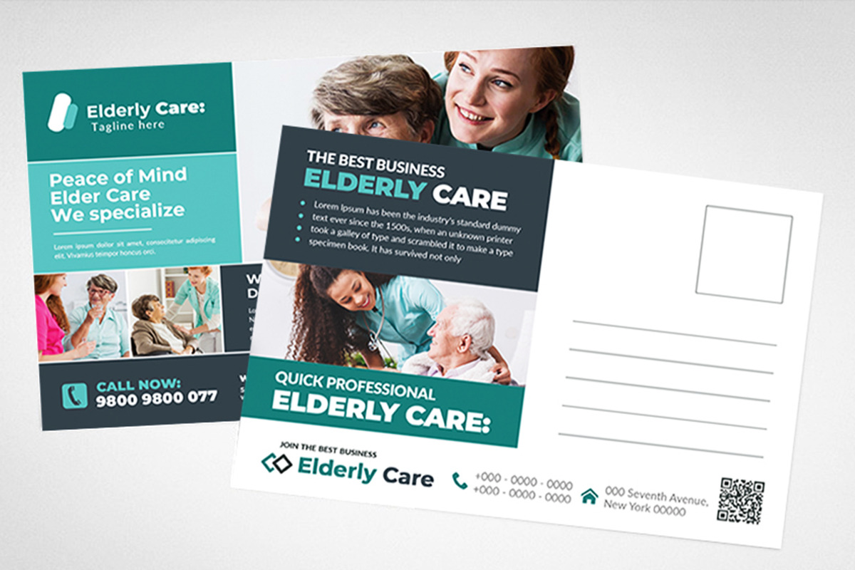 Home Health Postcard Template, a Card Template by AfzaalGraphics (Photo 2 of 4)