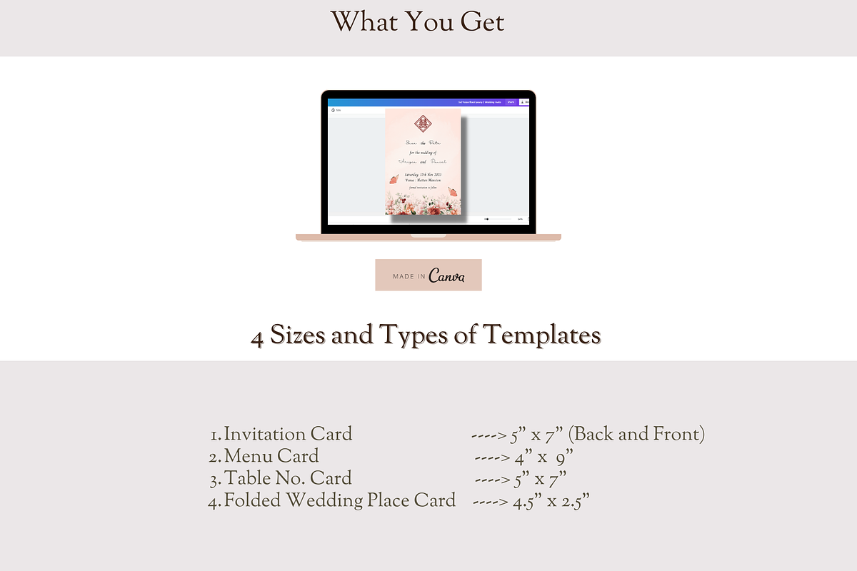 Asian Floral Wedding Invite - B4A, an Invitation Template by YeeqsWedding (Photo 2 of 9)