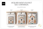 Woven Blanket Size Comparison Mockup, a Household Mockup by creatsy5 (Thumbnail 1 of 9)