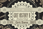 Grit History™ Series B Collection, a Font by Baseline Fonts (Thumbnail 1 of 5)