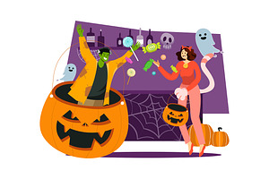 M538_ Halloween Illustration