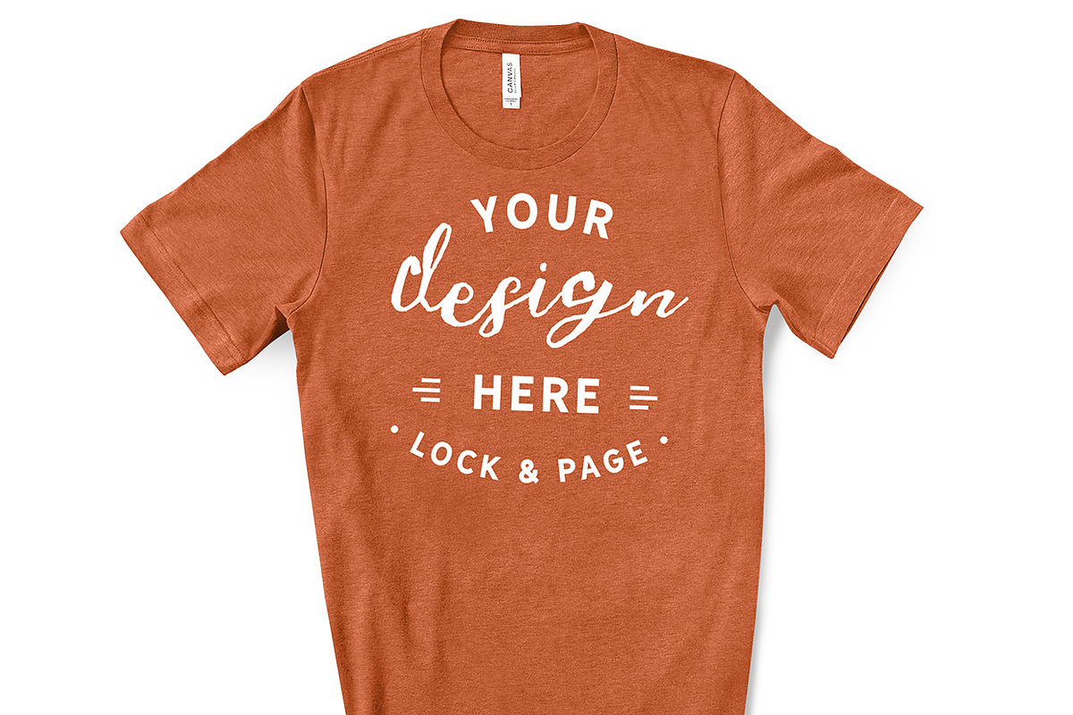 Male Bella Canvas 3001 Mockup Bundle, a Shirt Mockup by lock and page (Photo 34 of 60)