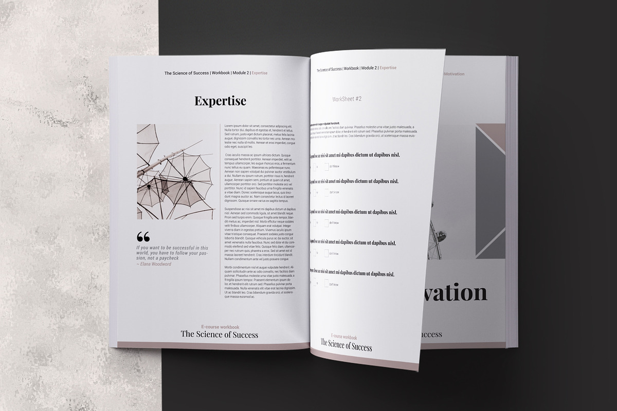 E-course Workbook InDesign Template, a Magazine Template by 3.14&Co (Photo 5 of 12)