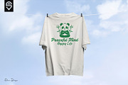 Meditating Panda T-Shirt Design, an Animal Illustration by shaondesigns (Thumbnail 6 of 6)