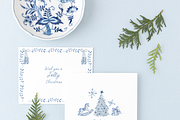 Watercolor blue christmas snow noel, an Object Graphic by Grace Noboa Illustrations (Thumbnail 2 of 8)