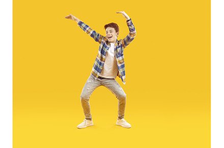 Funny, cheerful child in casual, a Person Photo by StudioRomantic