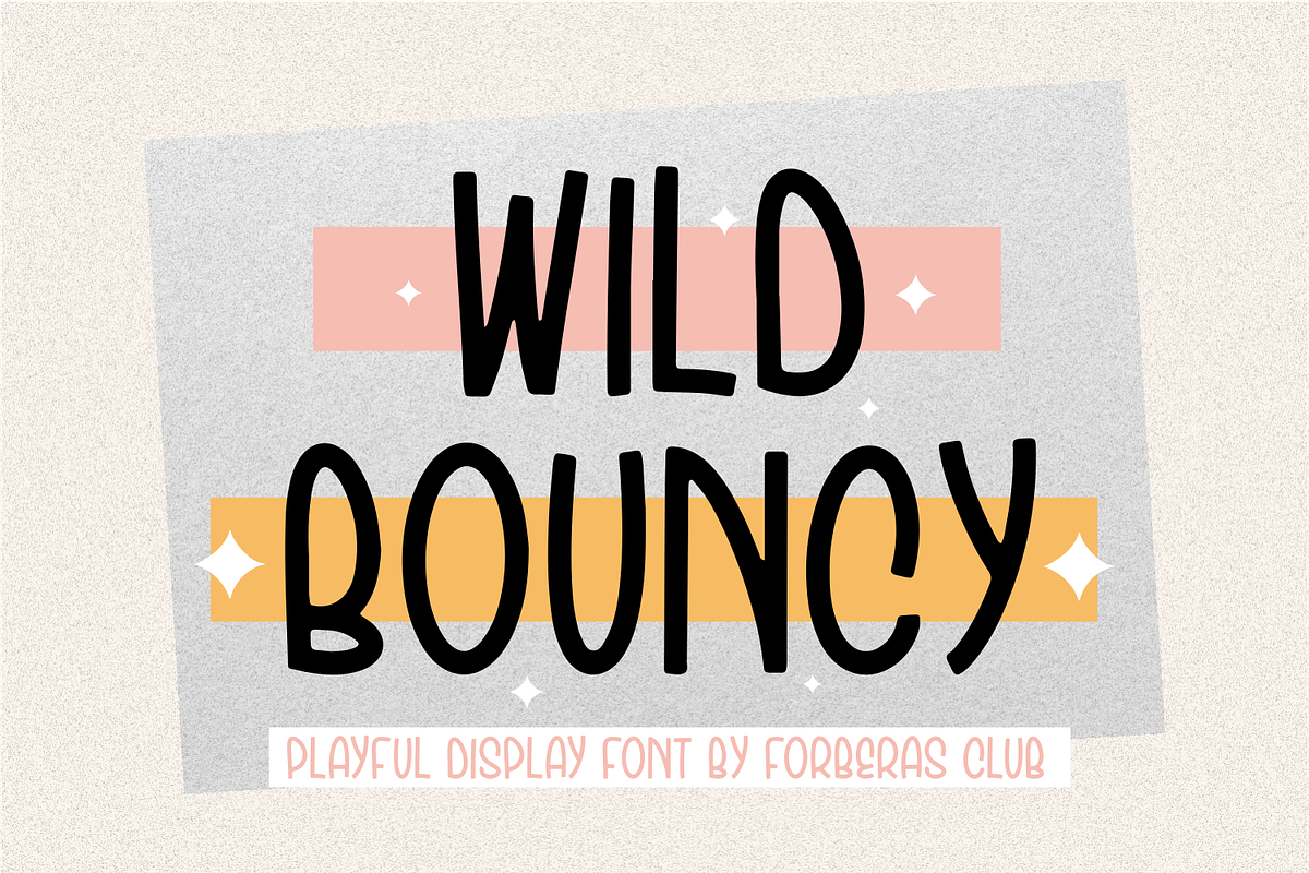 Wild Bouncy, a Handwritten Font by Forberas Club (Photo 1 of 8)