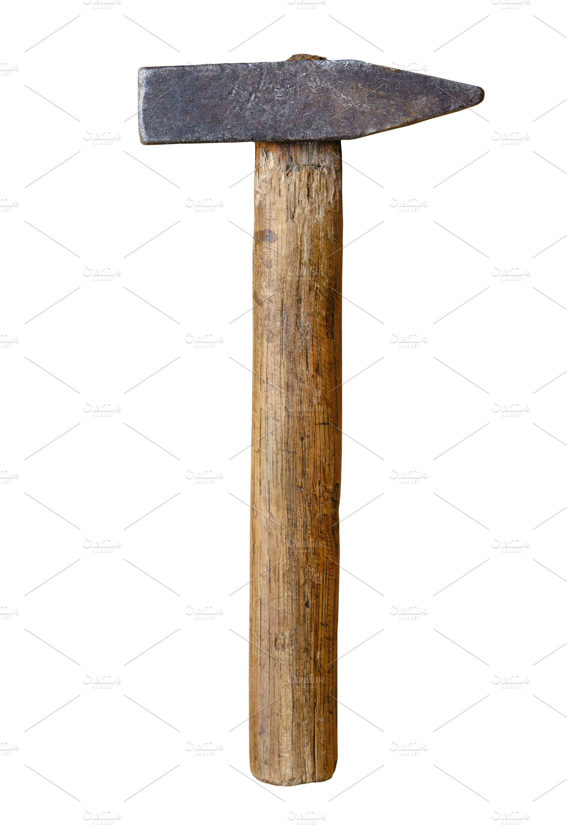 Old vintage hammer isolated, an Industrial Photo by BOOCYS