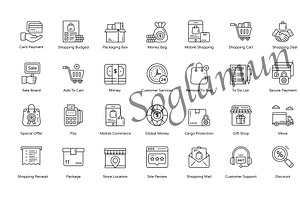 40 high quality Premium line icons