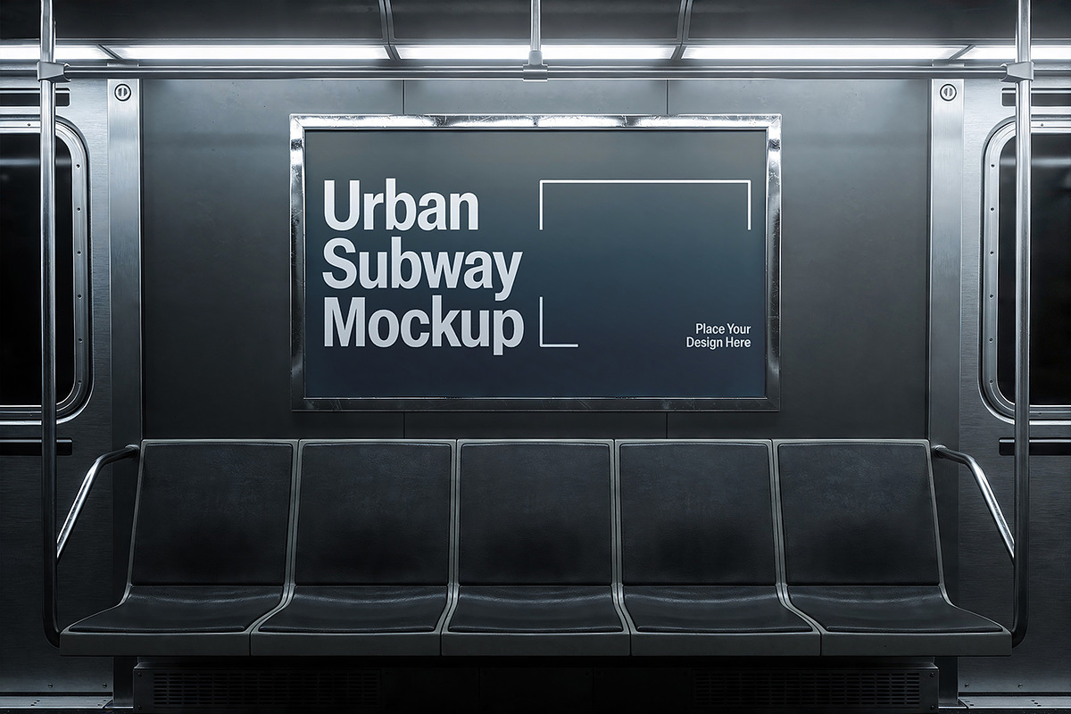 Urban Subway Billboard Mockup, an Advertising Mockup by Pitchlook.Studio (Photo 2 of 4)