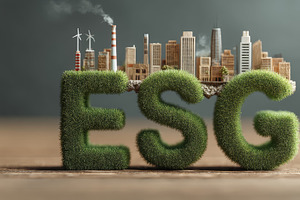 Sustainable business practices represented through environmental and urban elem, an Illustration by AS photostudio