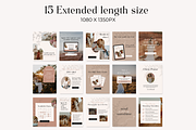 Instagram Post Template Boho Canva, a Social Media Template by HerstedHertz (Thumbnail 4 of 9)
