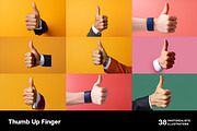 Thumb Up Finger. 38 images, a Person Illustration by Handmadefont (Thumbnail 6 of 10)