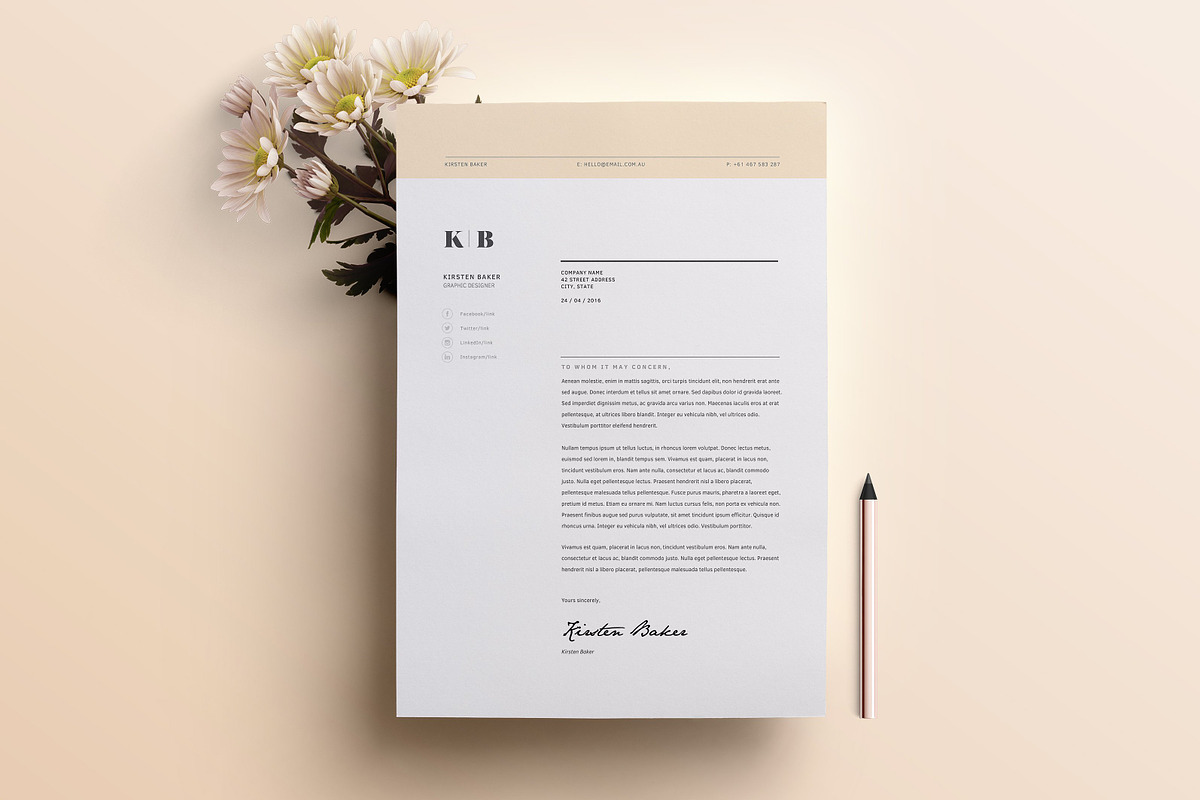 Resume Template 3 Page | CV Template, a Resume Template by The Template Depot (Photo 3 of 5)