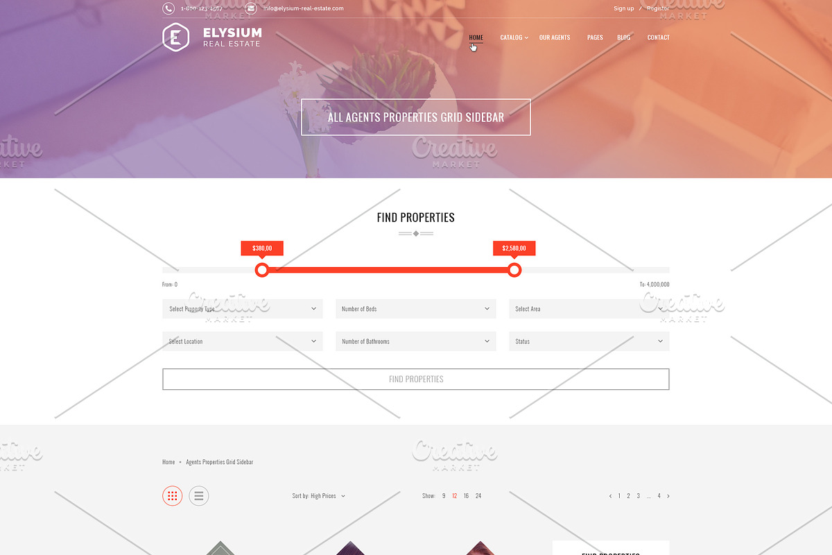 Elysium - Real Estate PSD Template, a Websites & App Template by ArtStyles (Photo 17 of 29)