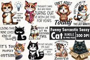 Funny Cat Sarcastic Sassy PNG, an Illustration by SinaCreation (Thumbnail 1 of 20)