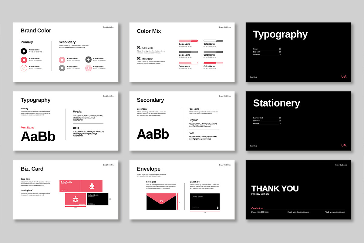 Brand Guidelines Template, a Presentation Template by Mighty-Slide (Photo 4 of 4)