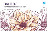 70 Flower Stamp Affinity Brushes, a Brush Add-On by Riveros Illustration (Thumbnail 5 of 9)