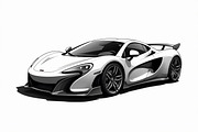Luxury Car Clipart Vector Bundle, an Illustration by Creativeshirt (Thumbnail 5 of 9)