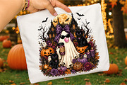 Ghost Blowing Bubble Gum PNG, Girly, a Seasonal Illustration by Libby Wishes (Thumbnail 3 of 3)