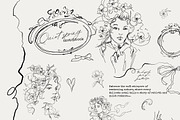 Spring line art Vintage cottagecore, a Decorative Illustration by 60secondsArt (Thumbnail 3 of 12)