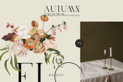 AUTUMN FLORA watercolor floral fall, a Seasonal Illustration by Lana Elanor (Thumbnail 2 of 11)