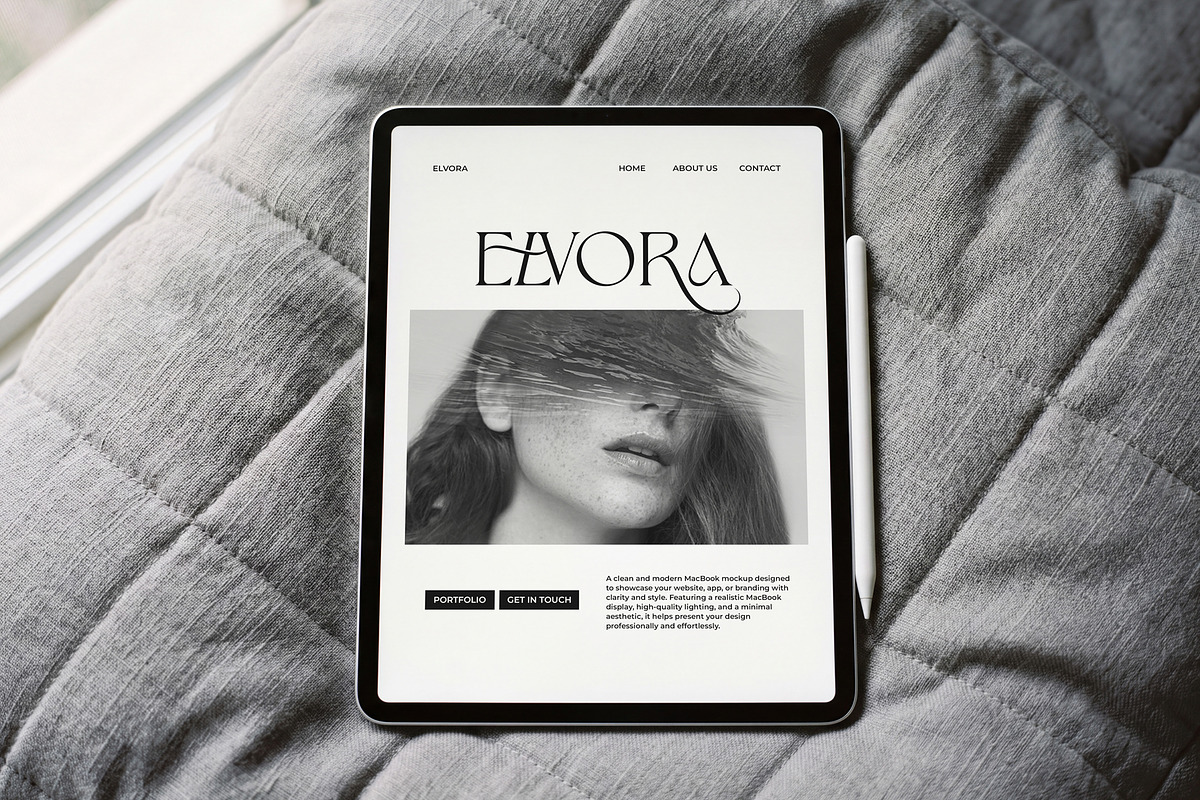 Elvora - iPad Device Mockup Bundle, an iPad Mockup by Heinzel Std Mockup (Photo 7 of 14)