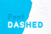 Dashed Font, a Font by OWPictures (Thumbnail 1 of 5)