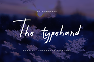 The Typehand - Font, a Handwritten Font by artchiles_design