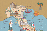 Italy Map, an Illustration by GooseFrol (Thumbnail 3 of 10)