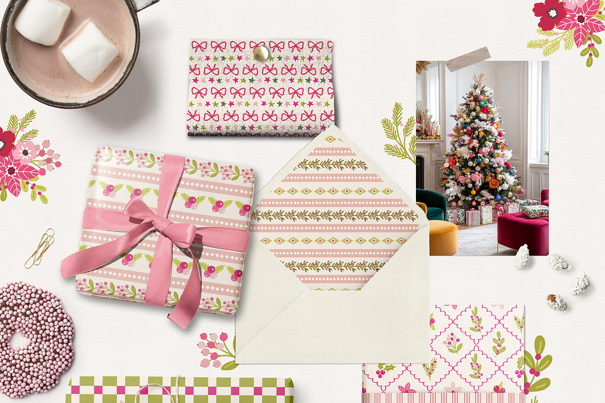 Christmas Checks and Plaids Patterns, a Pattern Graphic by Cozy pattern shop (Photo 2 of 9)