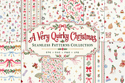 Quirky Christmas Patterns Bundle, a Pattern Graphic by Olya Creative (Thumbnail 1 of 19)