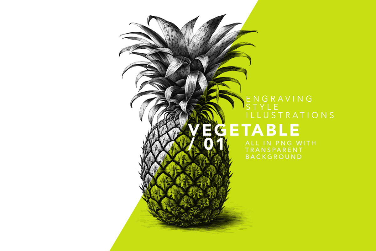 Fruit illustrations - engravings/01, a Food Illustration by Graxaim Mock-up (Photo 2 of 4)