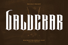 Valuckar Blackletter Display Font