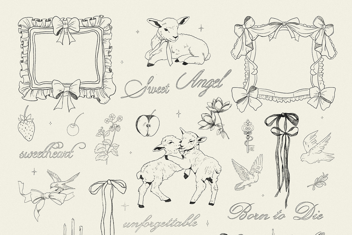 Born to die. Line art, an Object Graphic by Purple (Photo 8 of 11)